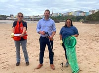 Tenby beach clean highlights threat of microplastics to marine environment