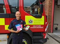 Firefighter Rob helps Pembrokeshire residents make their homes safer