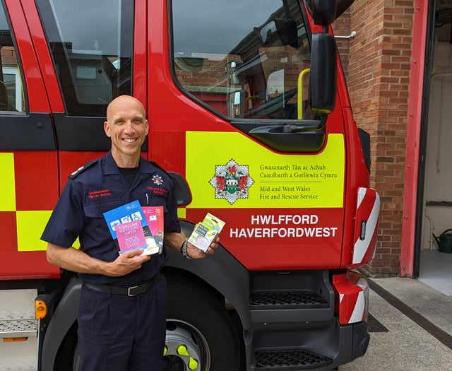 Firefighter Rob helps Pembrokeshire residents make their homes safer