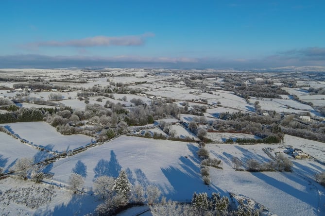 Snow in Penuwch