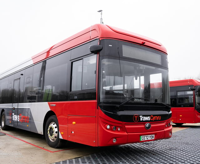 New all-electric TrawsCymru T1 buses launched