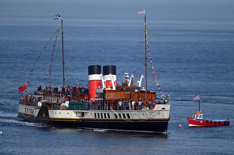 Waverley paddle steamer at Tenby