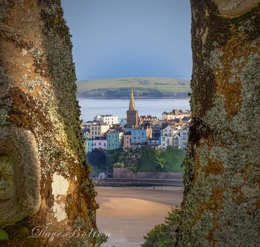 The church through the trees, Tenby by Dave Bolton