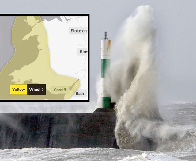 Warning of strong winds on Friday for west coast of Wales