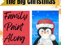 Paint Percy the Penguin with Rachel at Tenby Family Paintalong