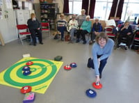 All kurled up at Tenby Friendship Club