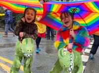 Dragon fun in the rain