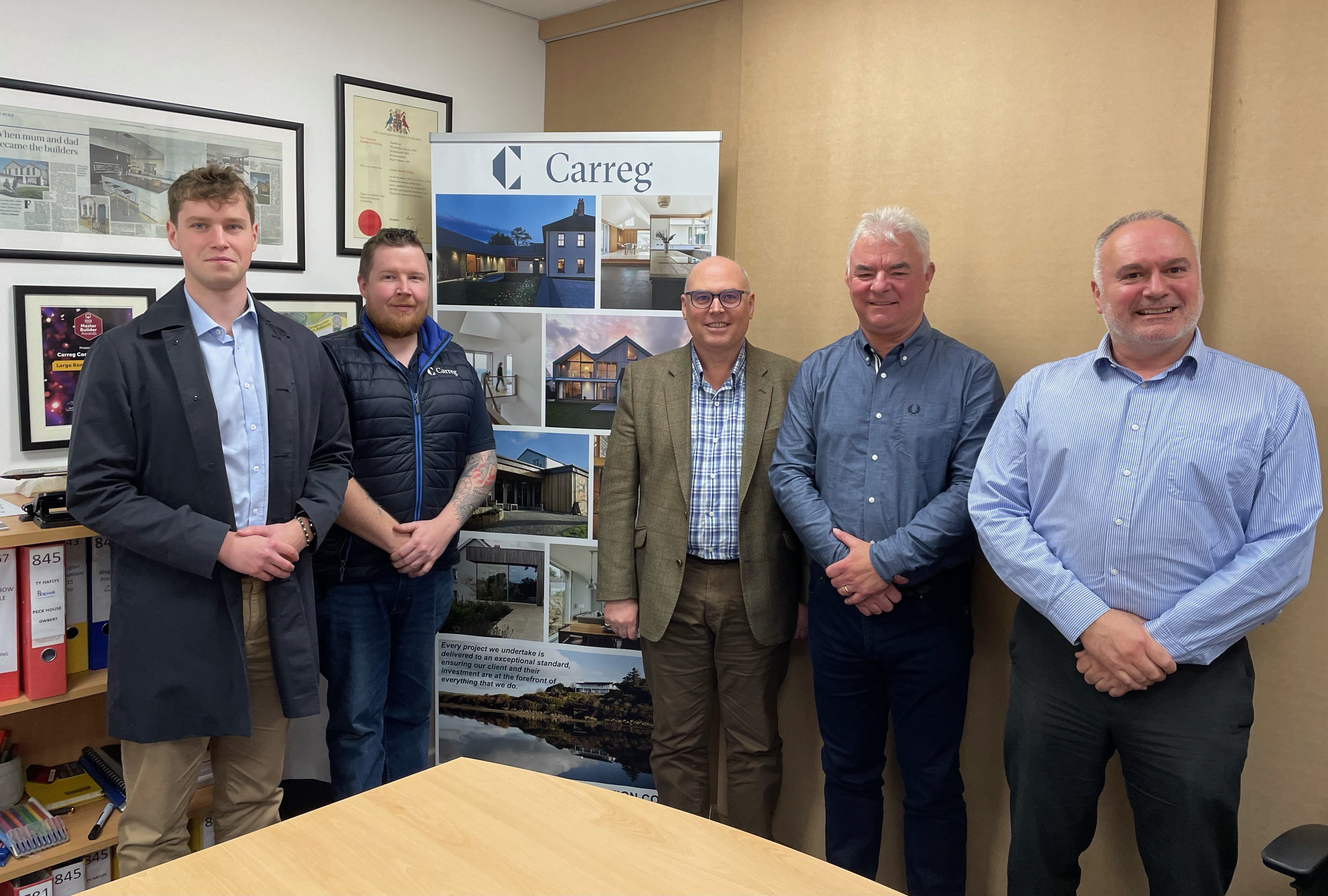 Paul Davies visits Carreg Construction to discuss how Senedd can better ...