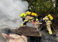 Crews respond to Eglwyswrw barn fire