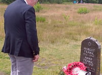 Former Pembroke mayor honours the fallen during Twin Town Bergen visit